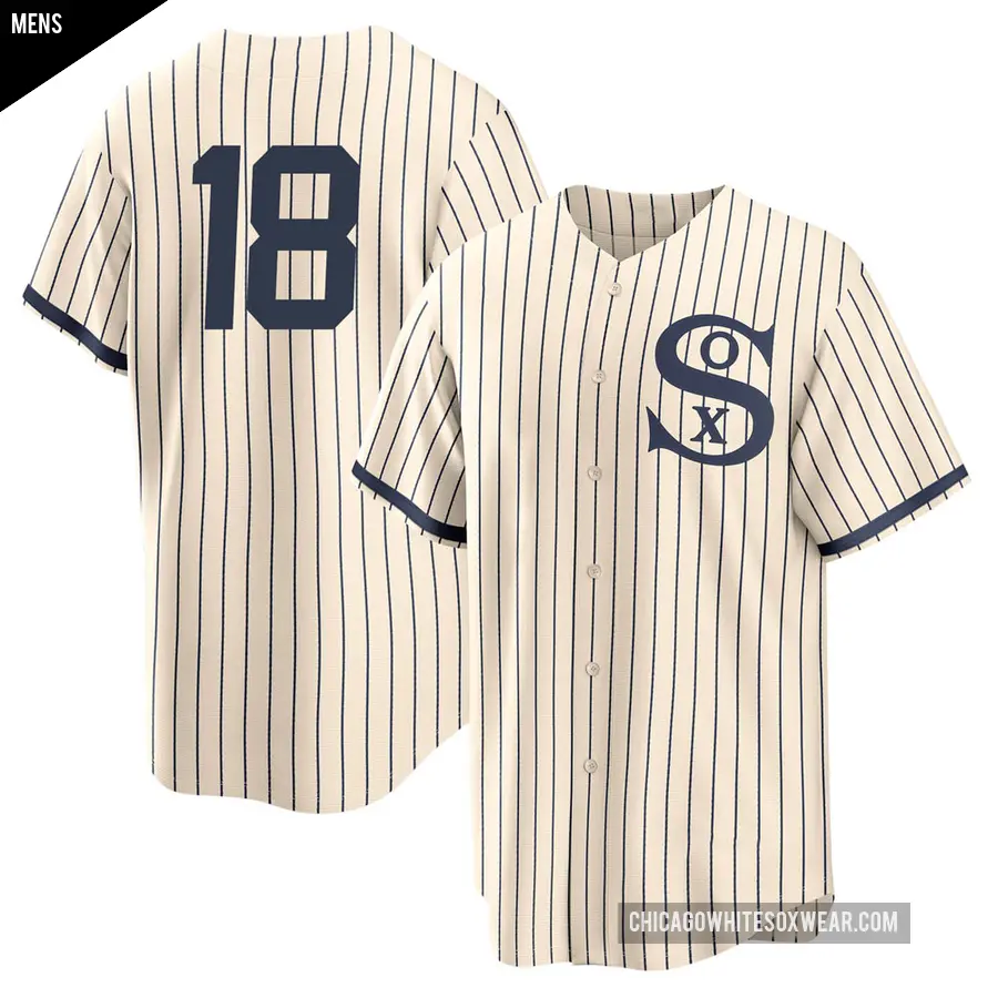 Men's Chicago White Sox ＃18 Brian Goodwin Replica Cream 2021 Field of Dreams Jersey