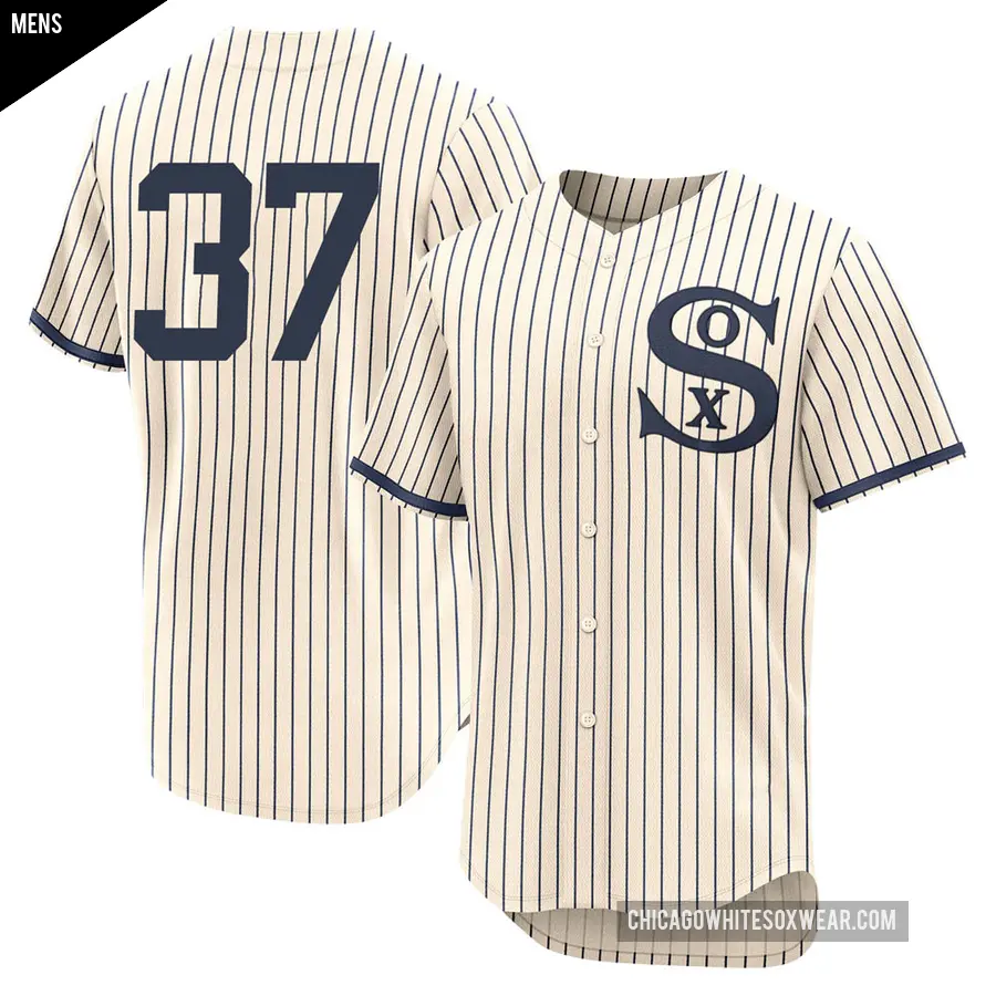 Men's Chicago White Sox ＃37 Bobby Thigpen Authentic Cream 2021 Field of Dreams Jersey