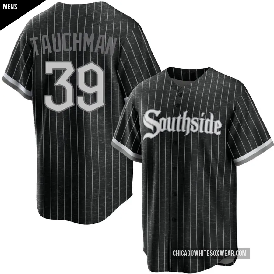 Men's Chicago White Sox ＃39 Mike Tauchman Replica Black 2021 City Connect Jersey