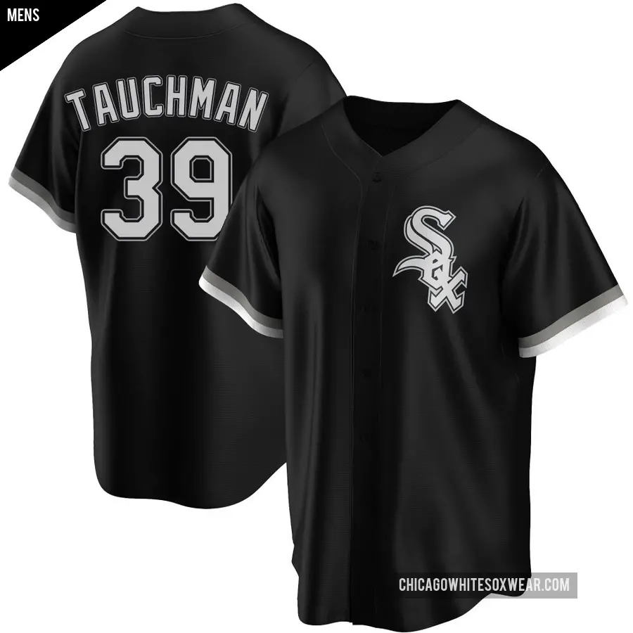 Men's Chicago White Sox ＃39 Mike Tauchman Replica Black Alternate Jersey