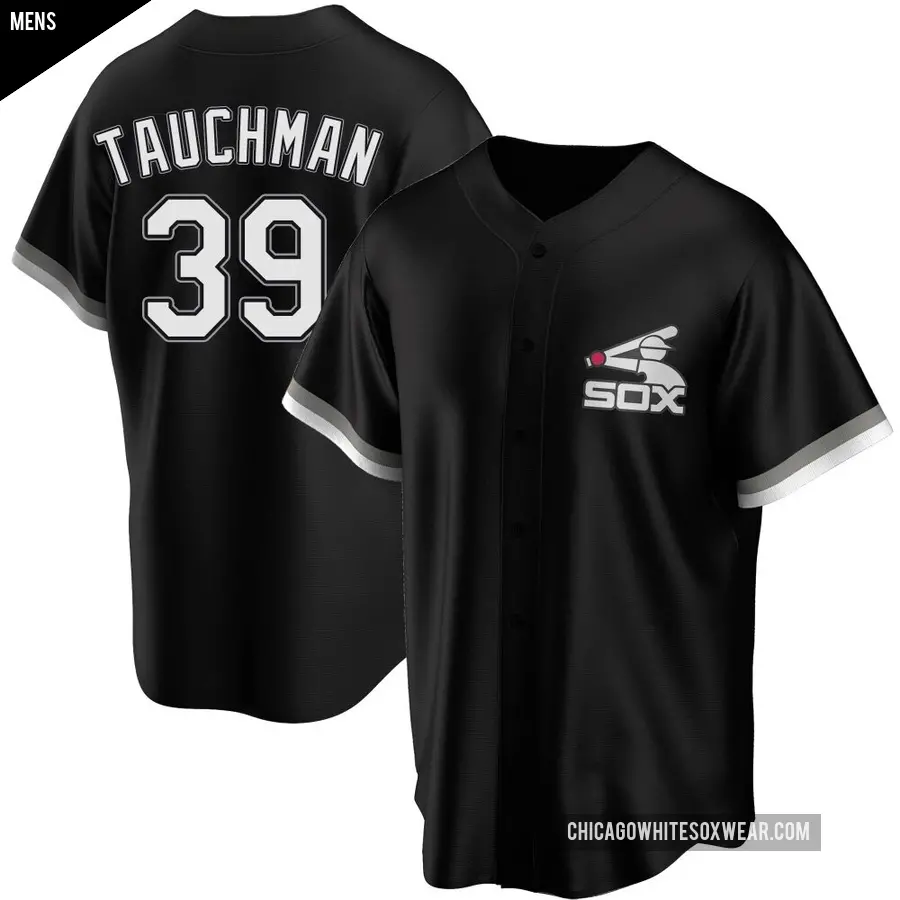 Men's Chicago White Sox ＃39 Mike Tauchman Replica Black Spring Training Jersey