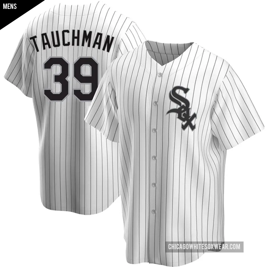 Men's Chicago White Sox ＃39 Mike Tauchman Replica White Home Jersey