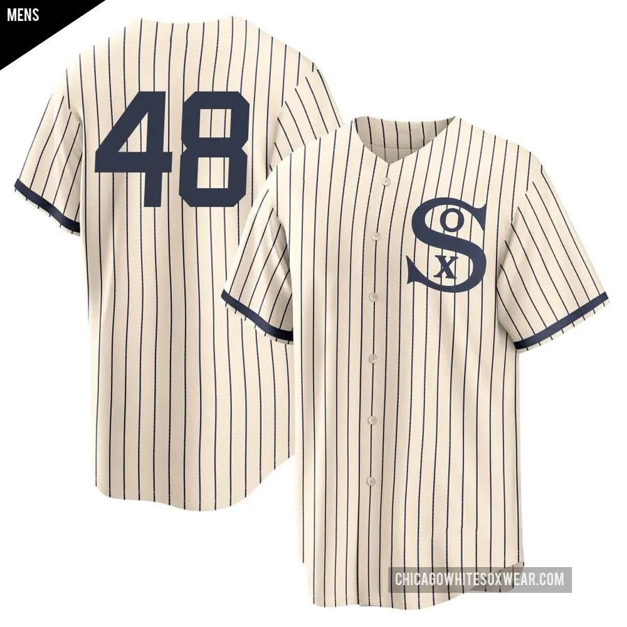 Men's Chicago White Sox ＃48 Jonathan Cannon Replica Cream 2021 Field of Dreams Jersey