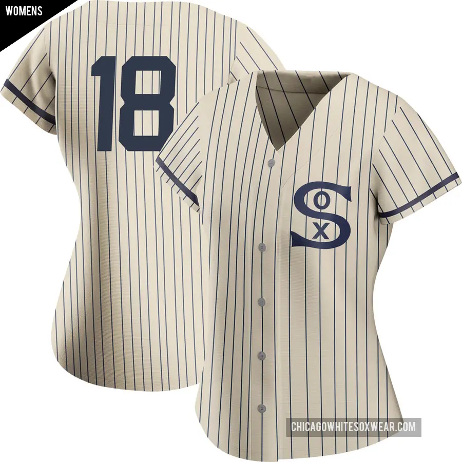 Women's Chicago White Sox ＃18 Brian Goodwin Authentic Cream 2021 Field of Dreams Jersey