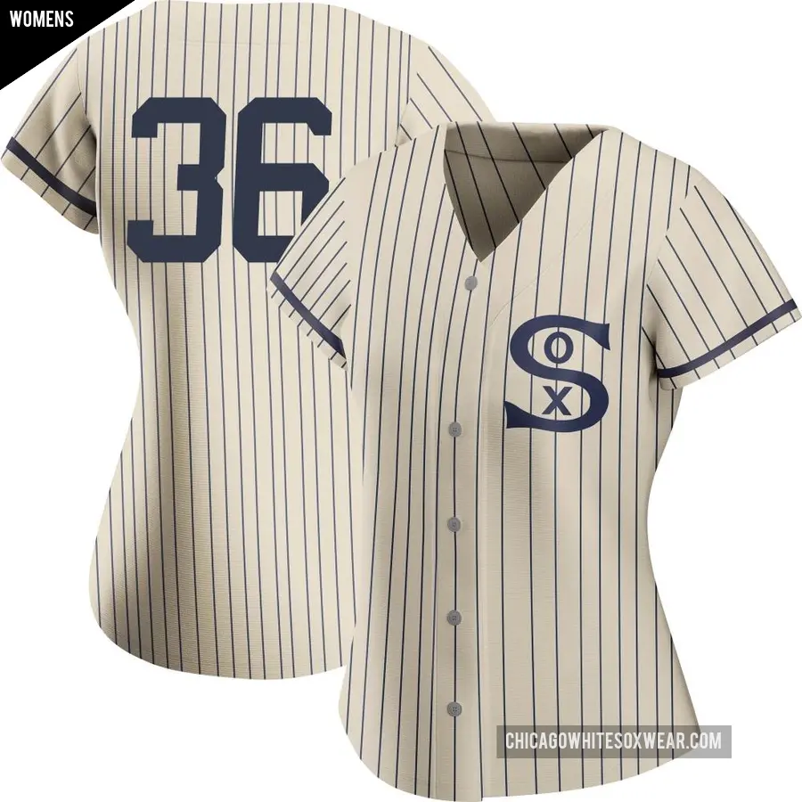 Women's Chicago White Sox ＃36 Carlos Perez Authentic Cream 2021 Field of Dreams Jersey