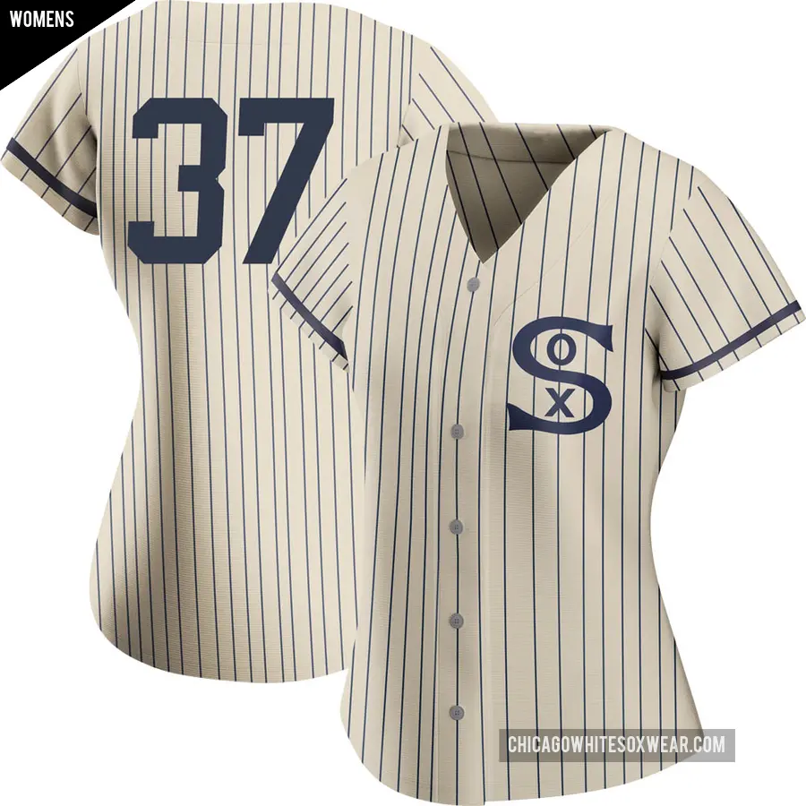 Women's Chicago White Sox ＃37 Bobby Thigpen Authentic Cream 2021 Field of Dreams Jersey