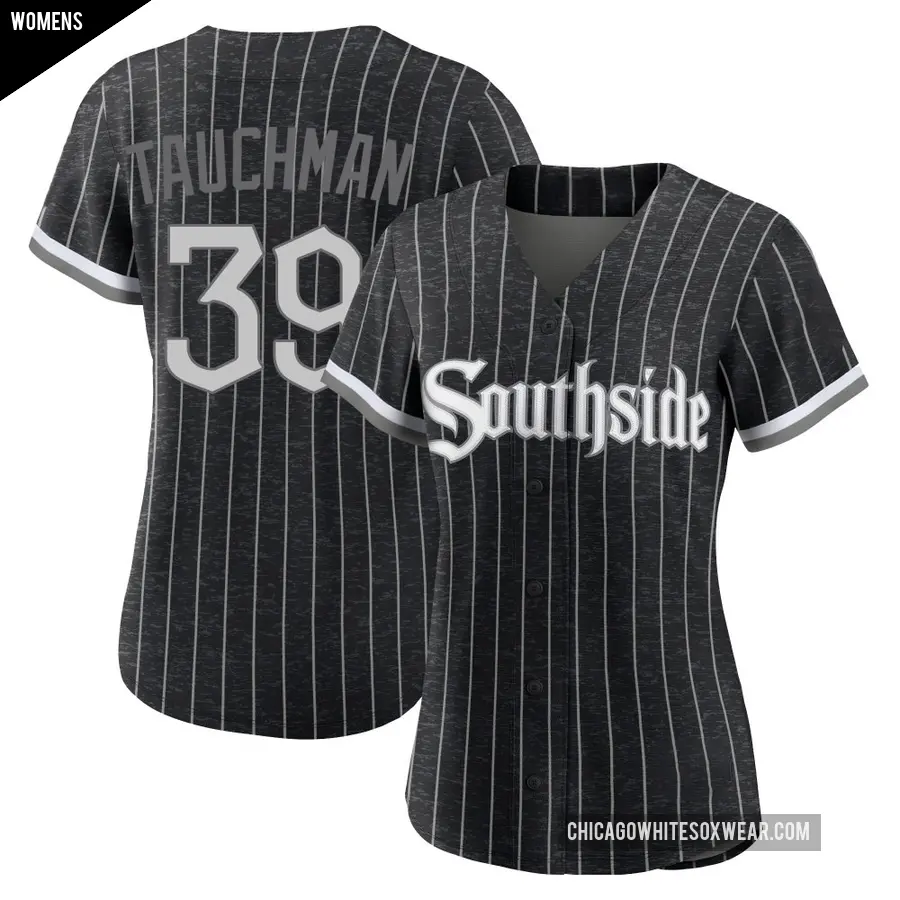 Women's Chicago White Sox ＃39 Mike Tauchman Authentic Black 2021 City Connect Jersey