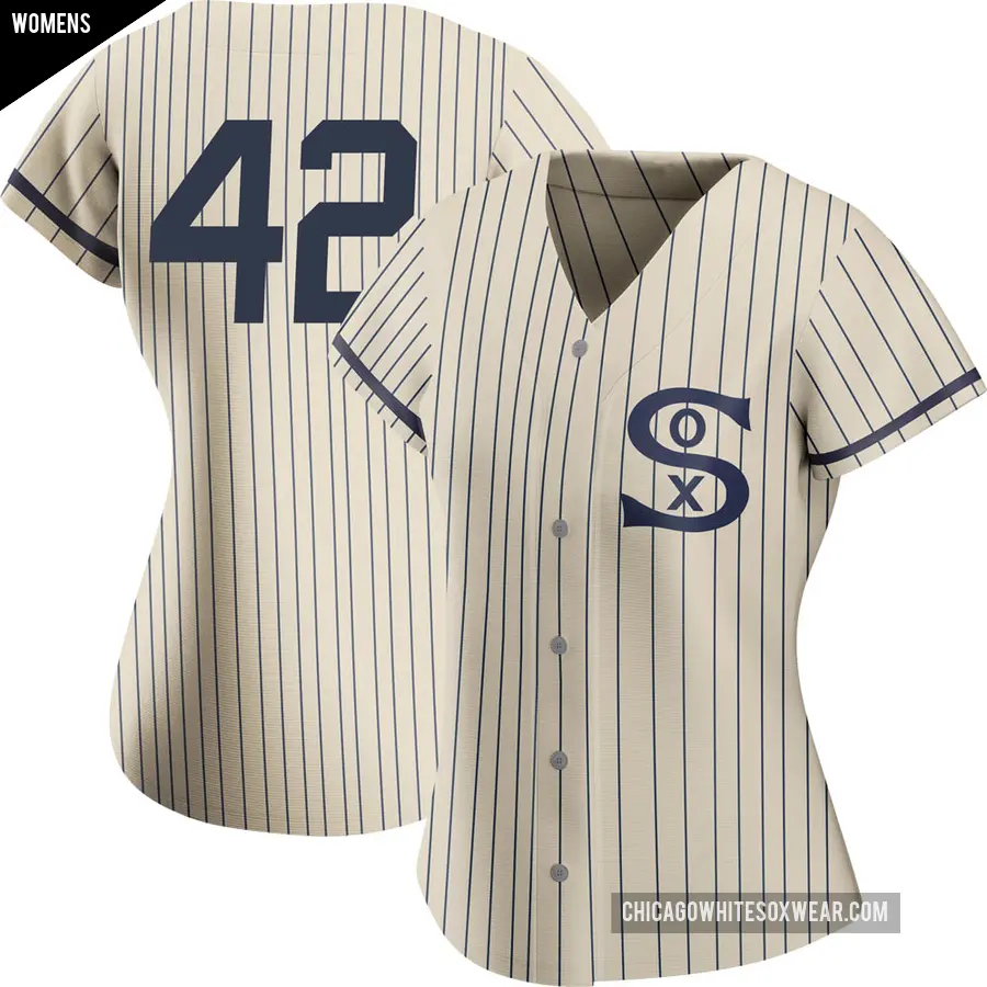 Women's Chicago White Sox ＃42 Ron Kittle Authentic Cream 2021 Field of Dreams Jersey