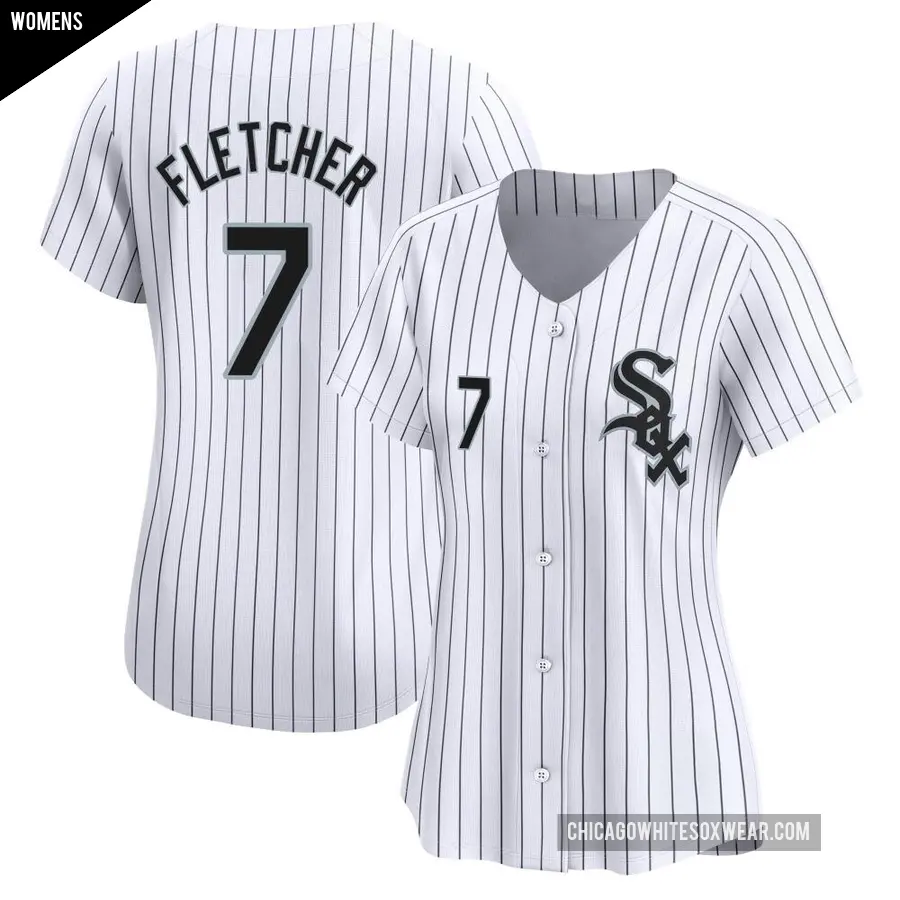 Women's Chicago White Sox ＃7 Dominic Fletcher Limited White Home Jersey