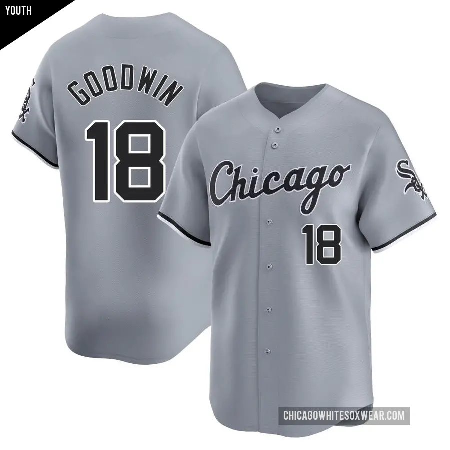 Youth Chicago White Sox ＃18 Brian Goodwin Limited Gray Road Jersey