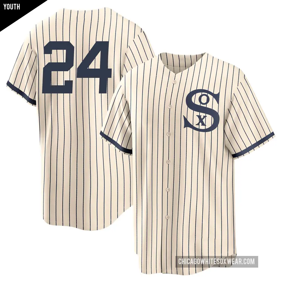 Youth Chicago White Sox ＃24 Joe Crede Replica Cream 2021 Field of Dreams Jersey