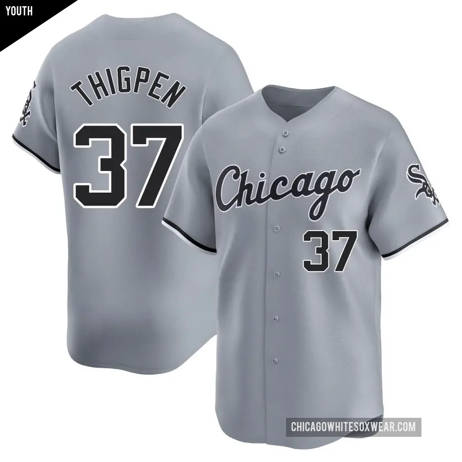 Youth Chicago White Sox ＃37 Bobby Thigpen Limited Gray Road Jersey