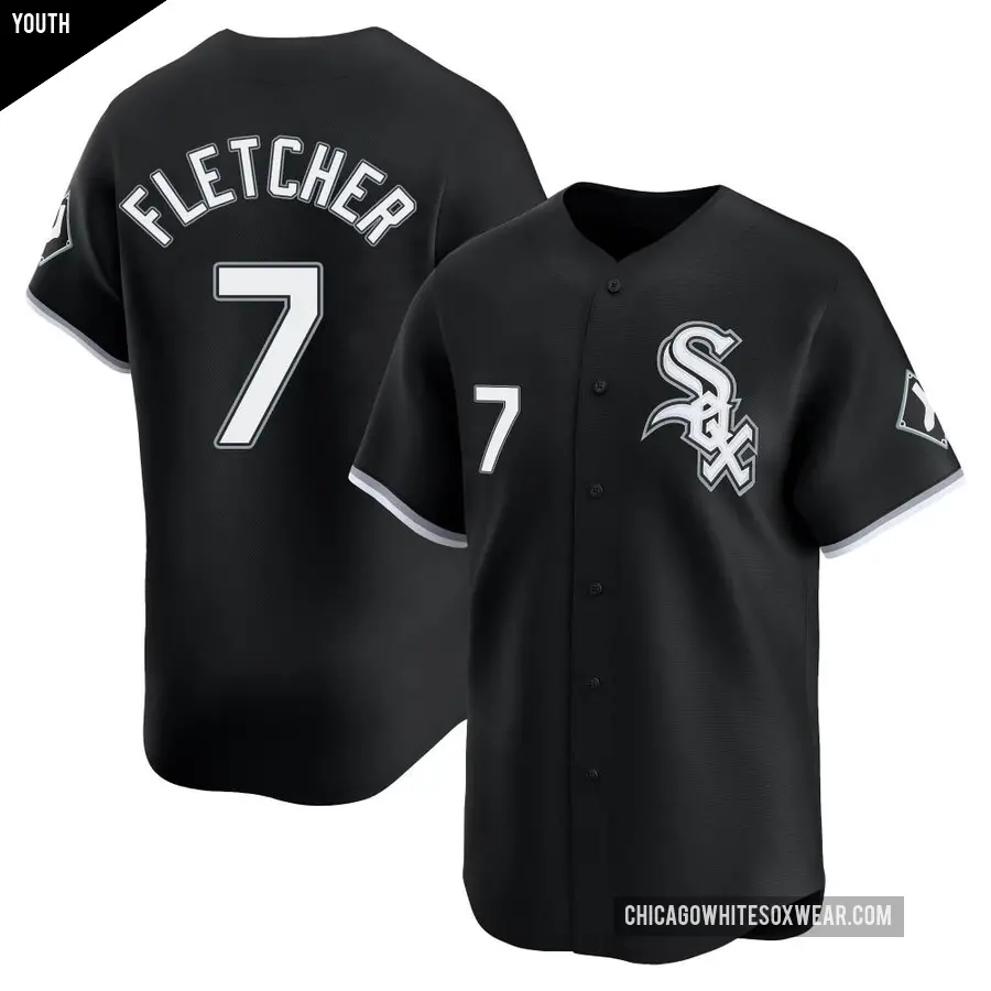 Youth Chicago White Sox ＃7 Dominic Fletcher Limited Black Alternate Jersey