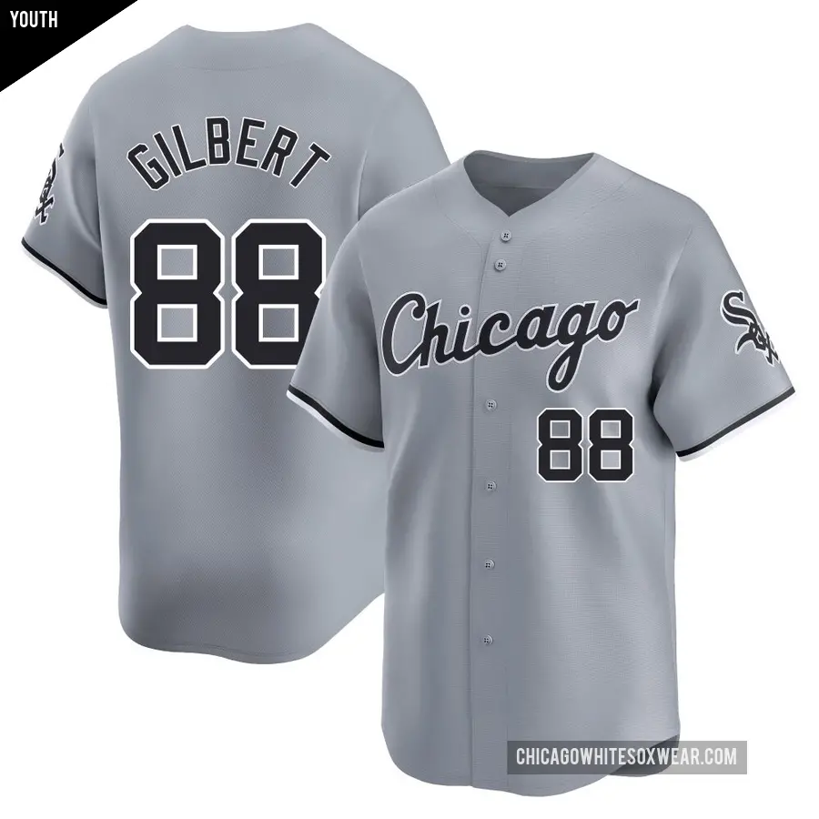 Youth Chicago White Sox ＃88 Tyler Gilbert Limited Gray Road Jersey